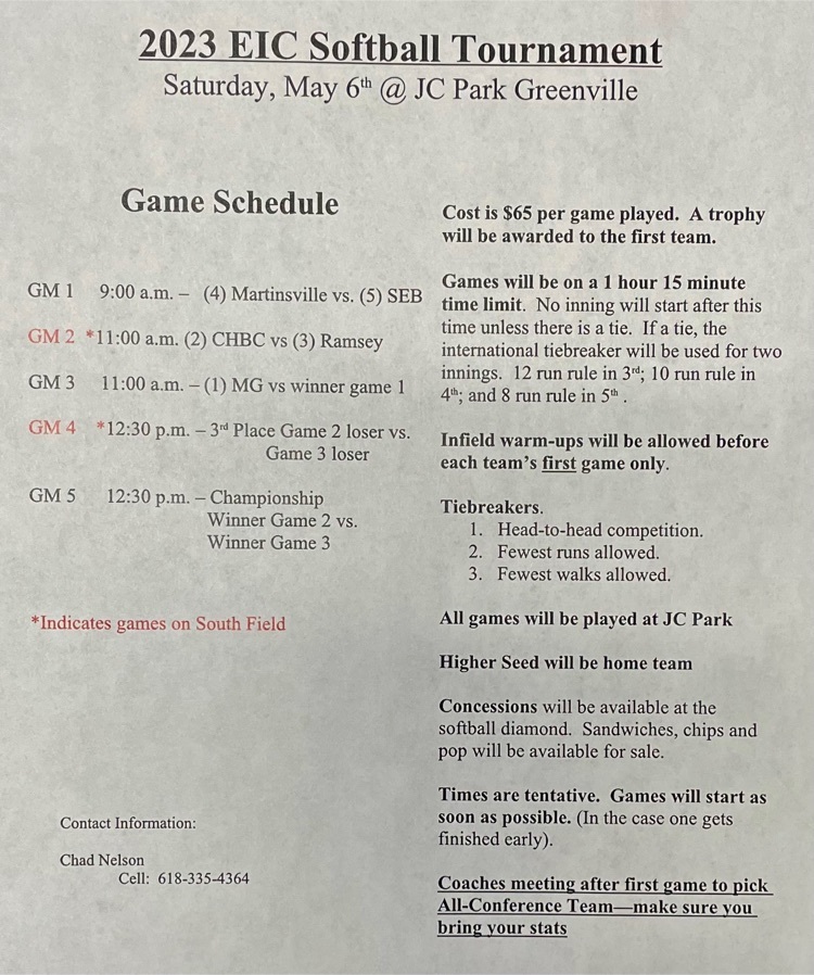 High School Softball